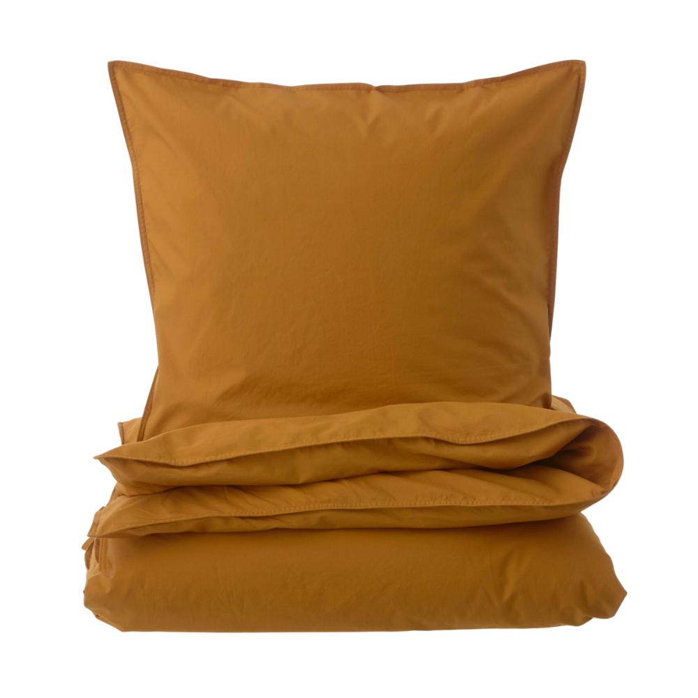 Curly Percale sengesæt - orange